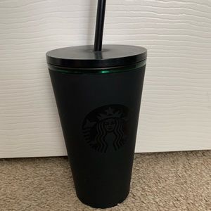 Matte Black Starbucks Tumbler